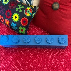 LEGO Bright Blue Storage Brick shelf